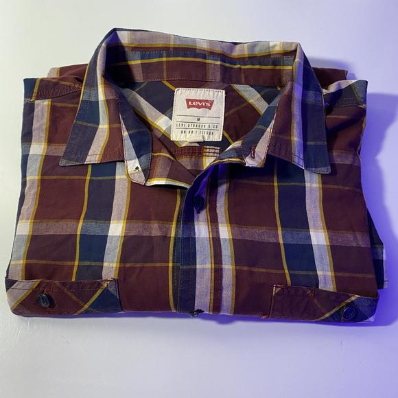 Levis - Men - Button Down Shirt - Plaid - Medium - - Picture 9 of 9